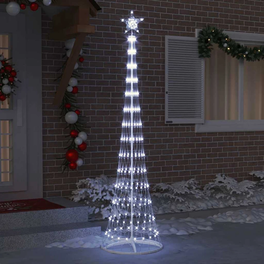 LED Kalėdų medis Šalta balta 250 cm metalas
