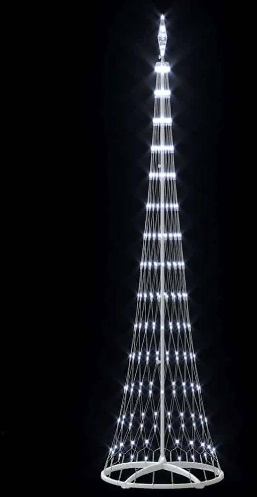 LED Kalėdų medis Šalta balta 250 cm metalas