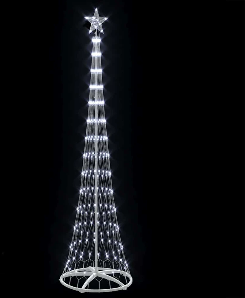 LED Kalėdų medis Šalta balta 250 cm metalas