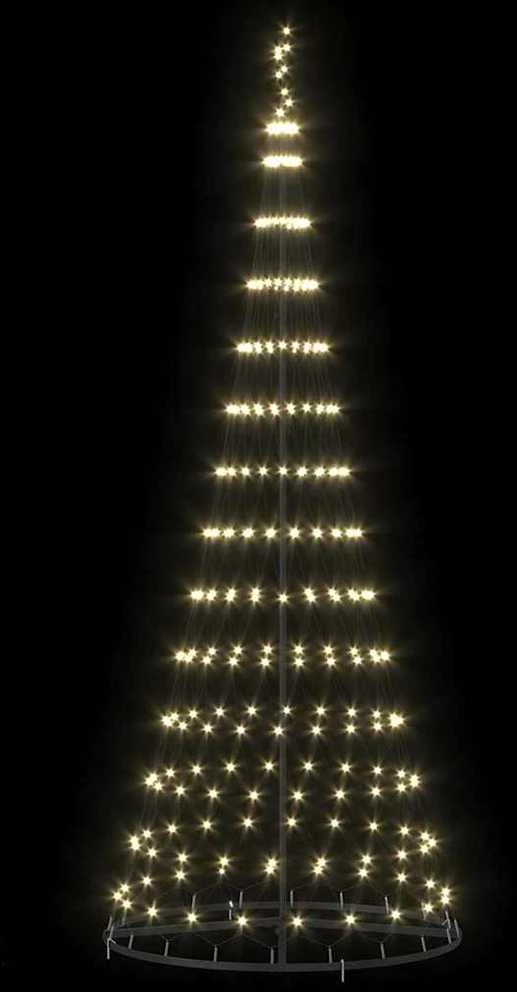 LED Kalėdų medis Šilta balta 250 cm metalas