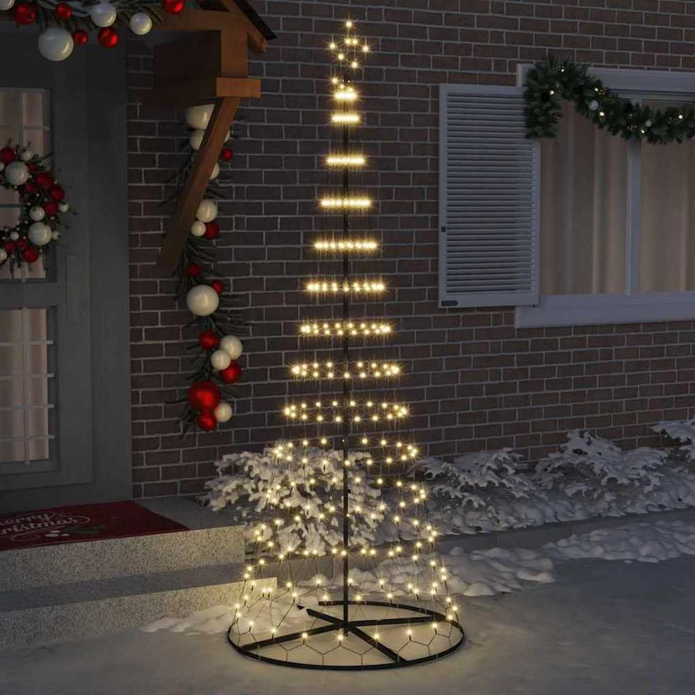 LED Kalėdų medis Šilta balta 250 cm metalas