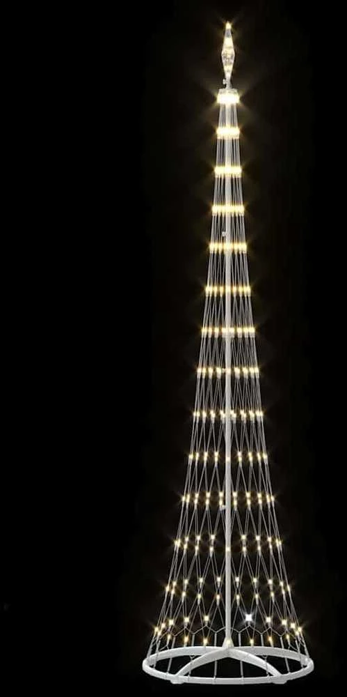 LED Kalėdų medis Šilta balta 250 cm metalas