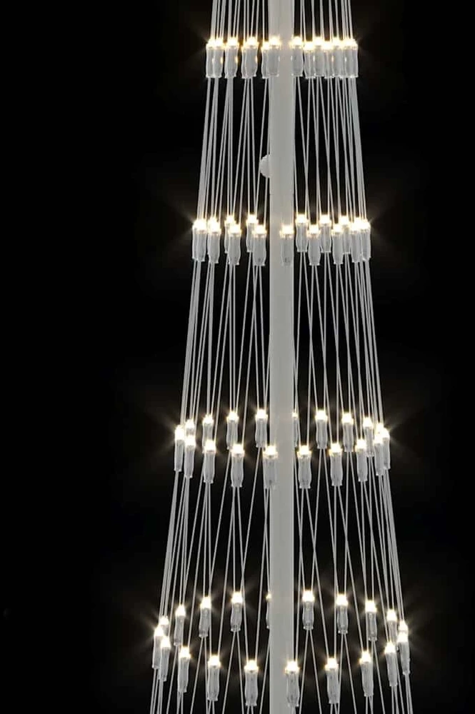 LED Kalėdų medis Šilta balta 250 cm metalas