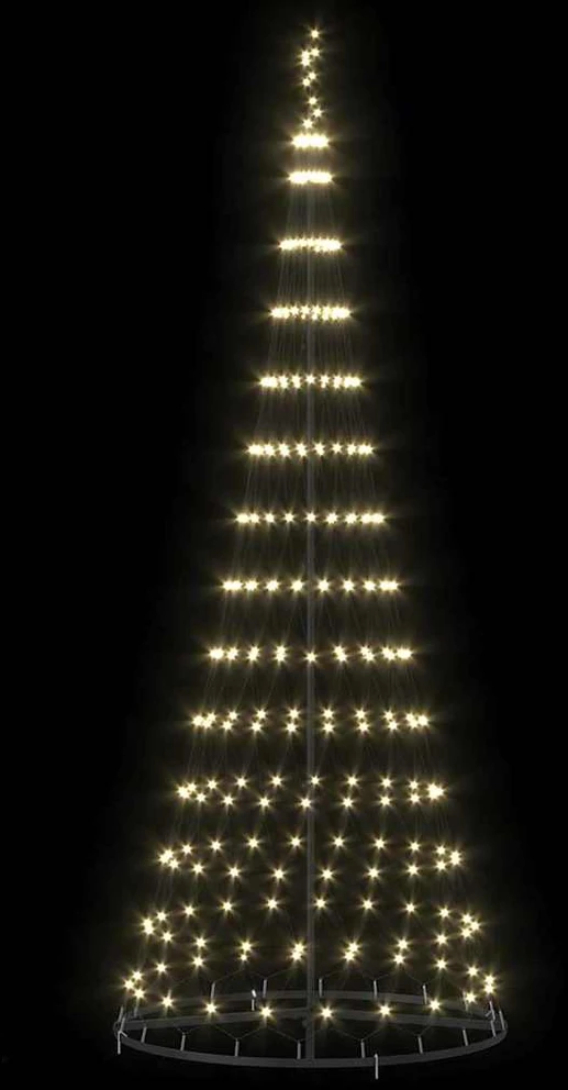 LED Kalėdų medis Šilta balta 250 cm metalas
