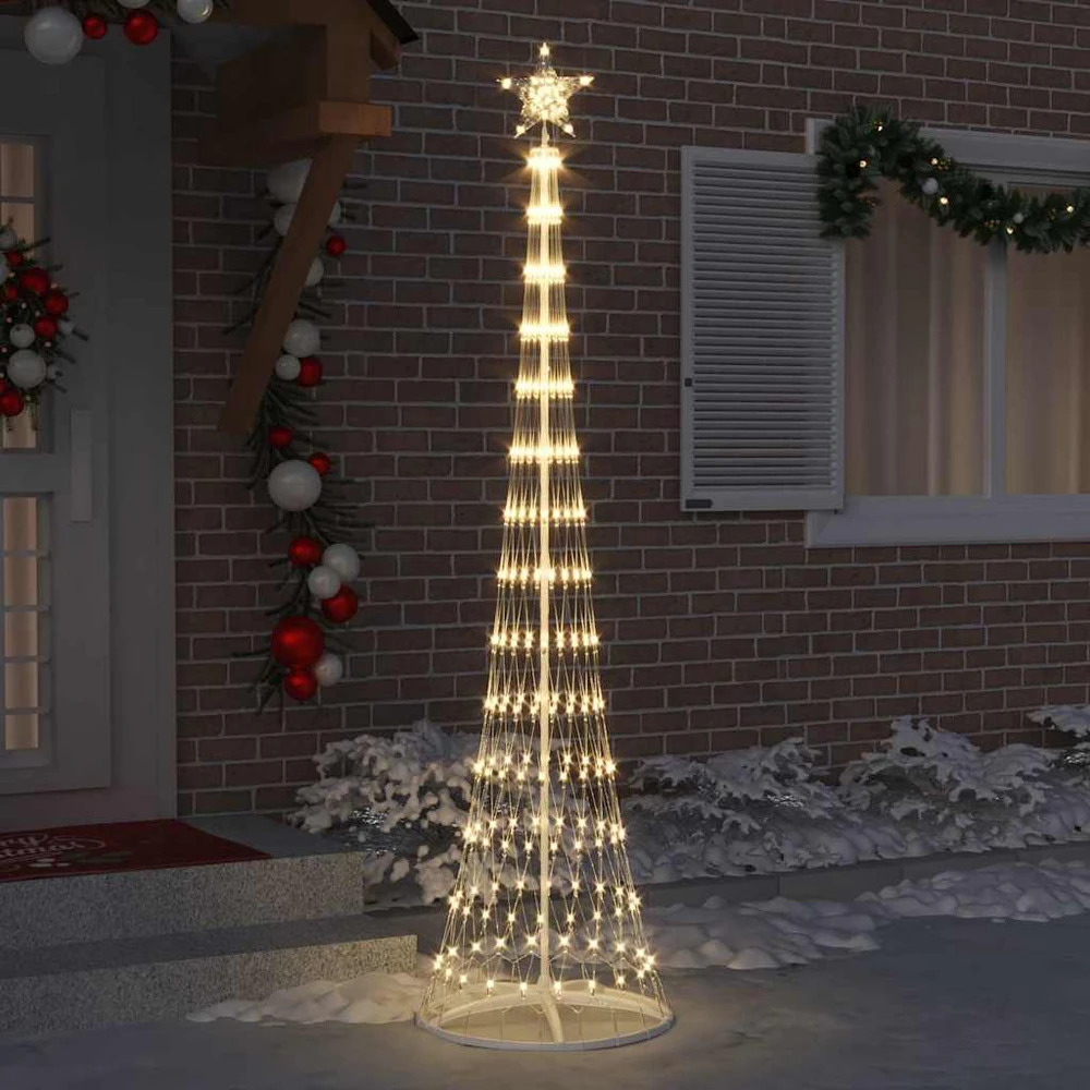 LED Kalėdų medis Šilta balta 250 cm metalas