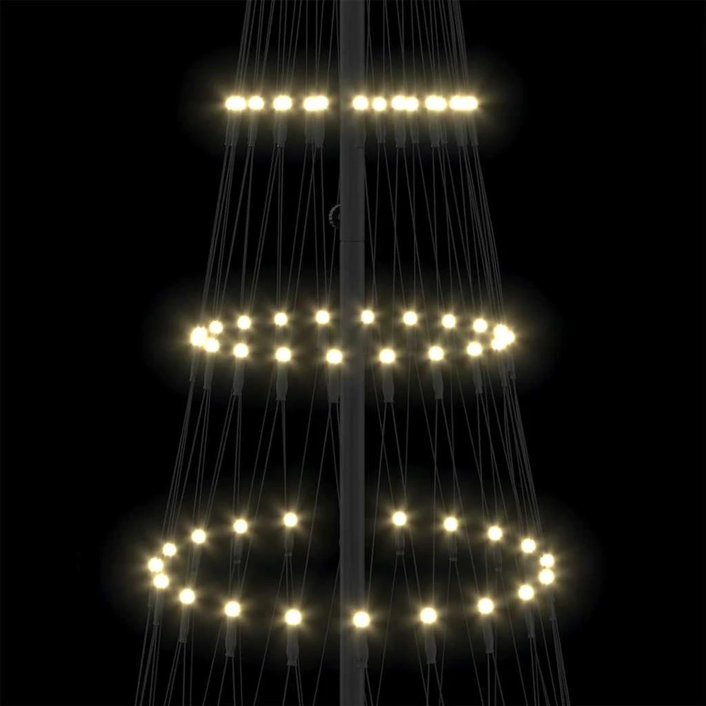 LED Kalėdų medis Šilta balta 250 cm metalas