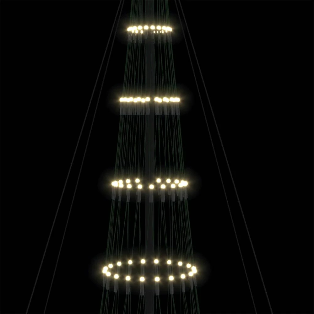 LED Kalėdų medis Šilta balta 500 cm metalas
