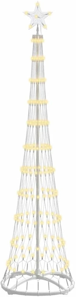 LED Kalėdų medis Šilta balta 51 x 51 x 190 cm metalas