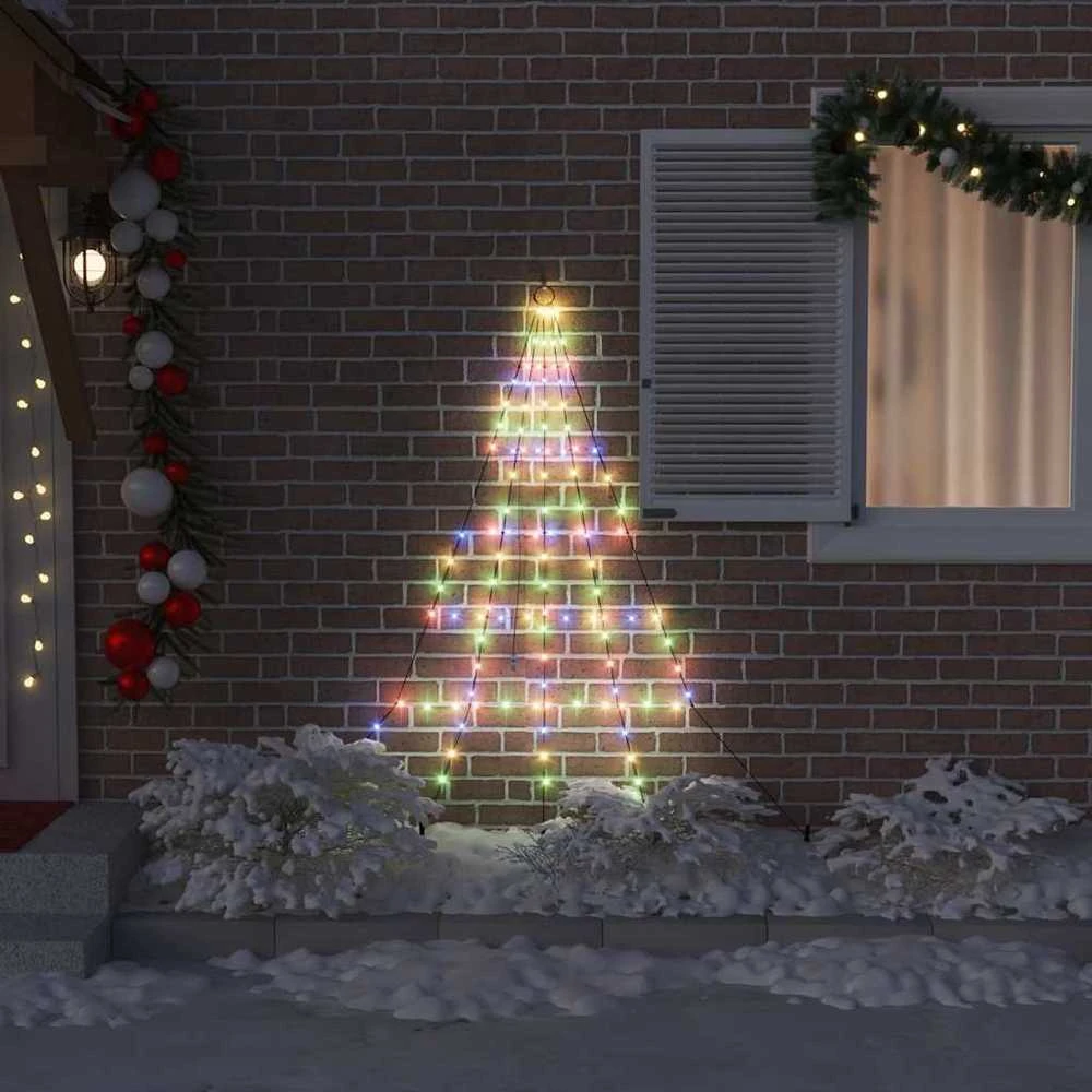 LED Kalėdinė eglutė su žemės kuoleliais Įvairiaspalvis 182 cm