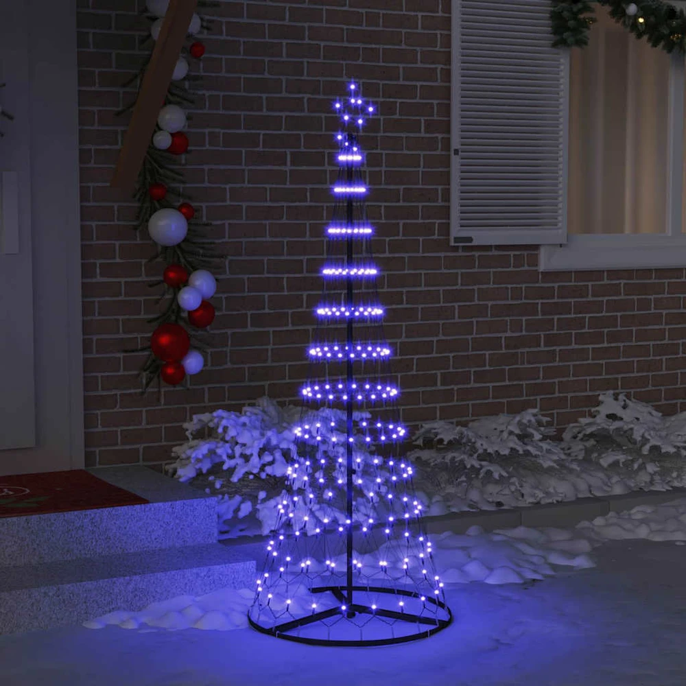 LED Kalėdų medis Mėlyna 184,5 cm metalas