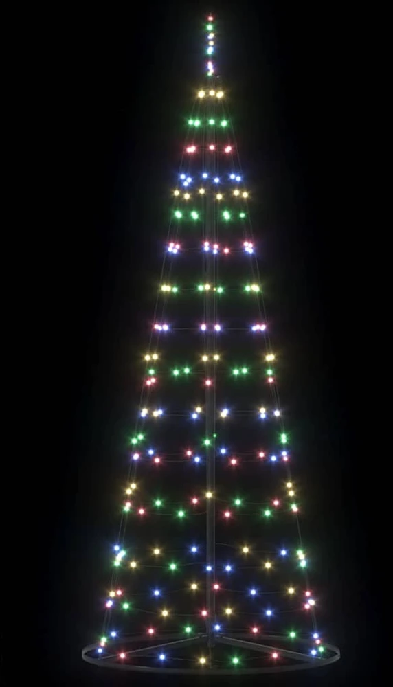 LED Kalėdų medis EKENAS 250 cm 390 LED Įvairių spalvų Plienas