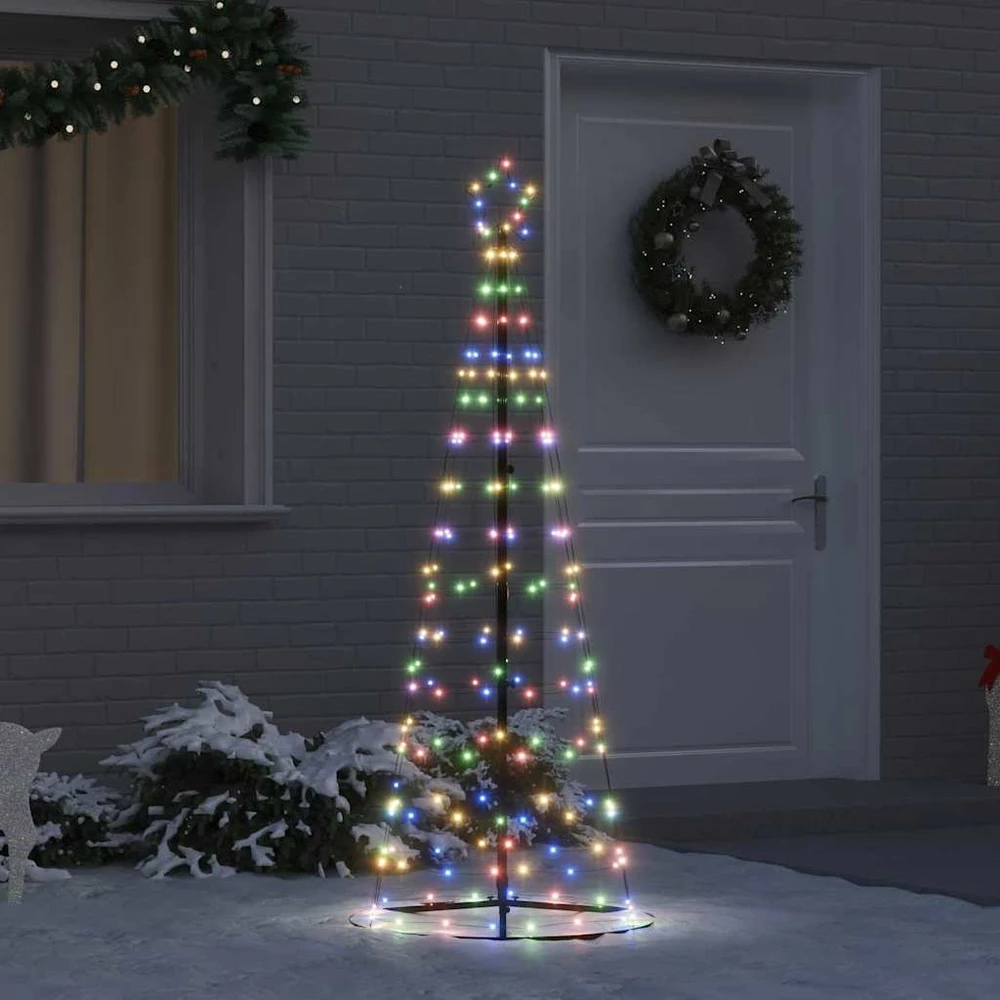 LED Kalėdų medis EKENAS 250 cm 390 LED Įvairių spalvų Plienas