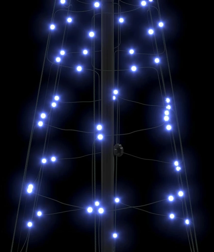 LED Kalėdų medis EKENAS 250 cm 390 LED Mėlyna Plienas Mėlyna