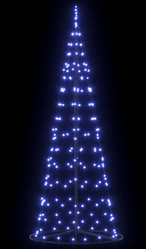 LED Kalėdų medis EKENAS 250 cm 390 LED Mėlyna Plienas Mėlyna