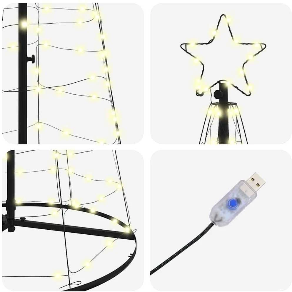 LED Kalėdų medis Šilta balta 250 cm Geležis