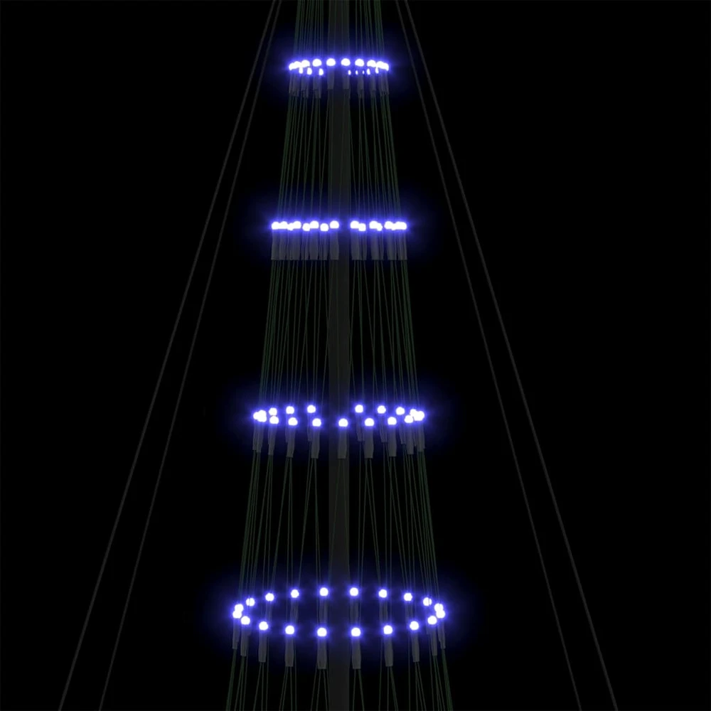 LED Kalėdų medis Mėlyna 500 cm metalas