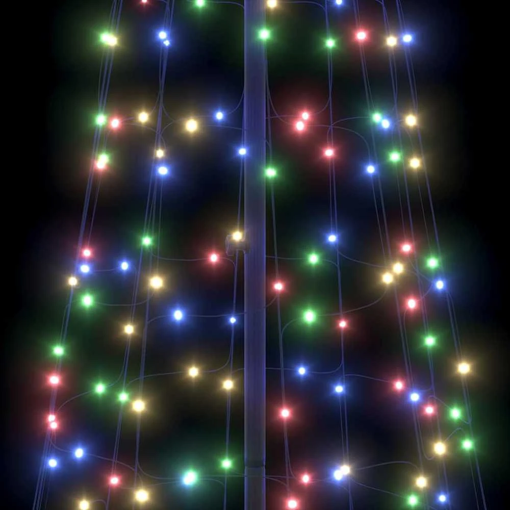 LED Kalėdinė eglutė su žemės kuoleliais Įvairiaspalvis 400 cm