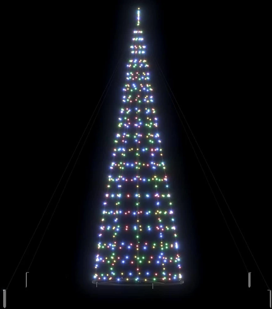 LED Kalėdų medis EKENAS 400 cm 800 LED Įvairių spalvų Plienas