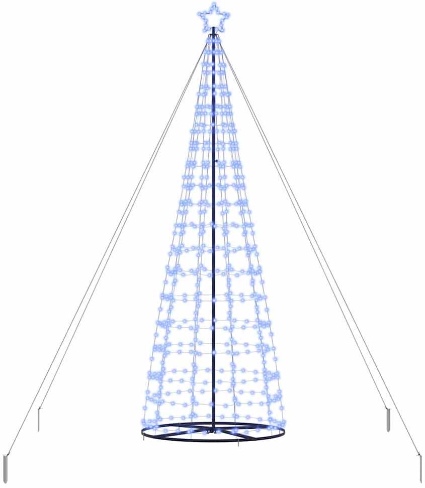 LED Kalėdų medis su 800 LED s stovu Mėlyna 400 cm Geležis