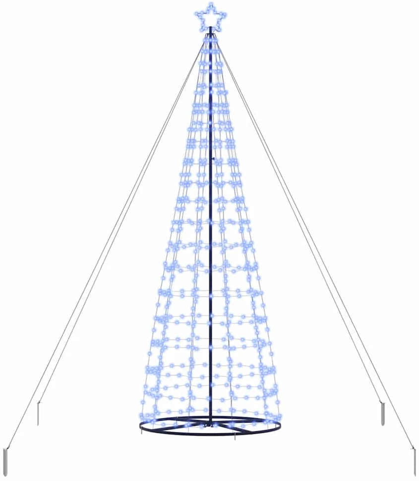 LED Kalėdų medis EKENAS 400 cm 800 LED Mėlyna Plienas Mėlyna