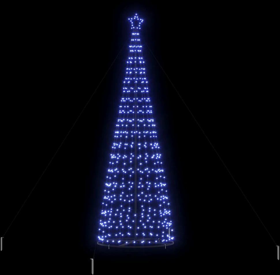 LED Kalėdų medis EKENAS 400 cm 800 LED Mėlyna Plienas Mėlyna
