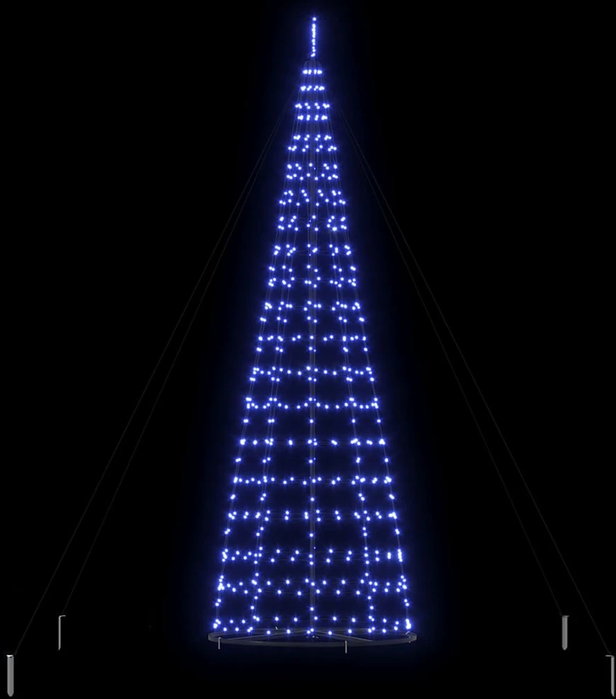 LED Kalėdų medis EKENAS 400 cm 800 LED Mėlyna Plienas Mėlyna