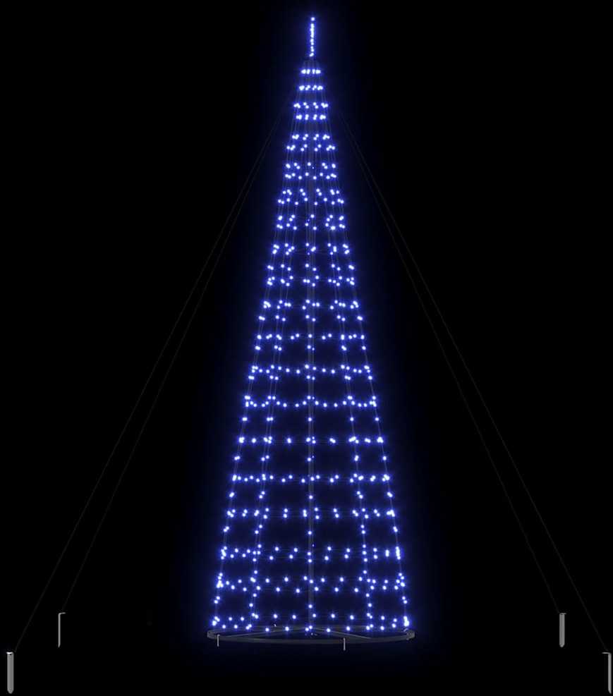 LED Kalėdų medis su 800 LED s stovu Mėlyna 400 cm Geležis
