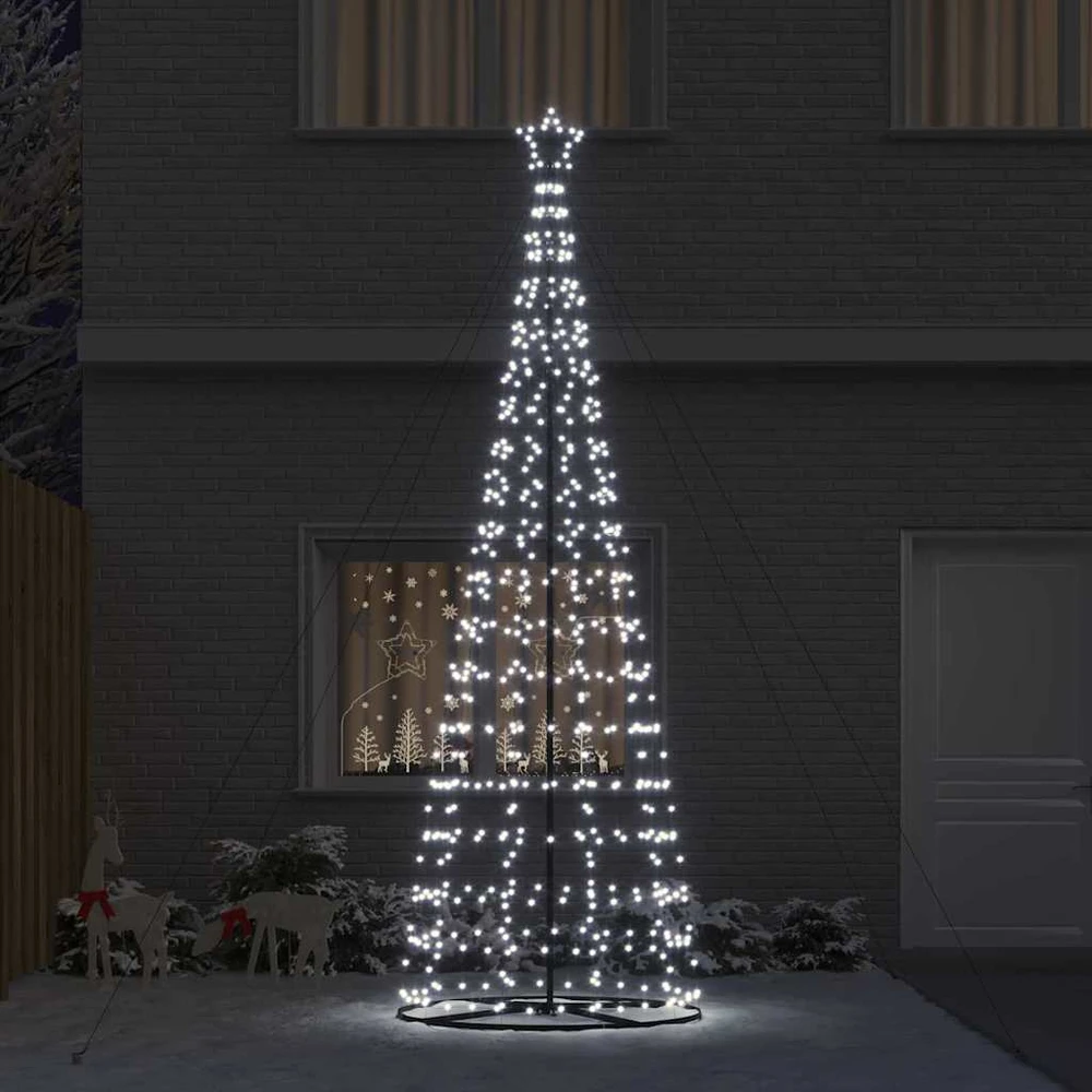 LED Kalėdų medis EKENAS 400 cm 800 LED Šalta balta Plienas