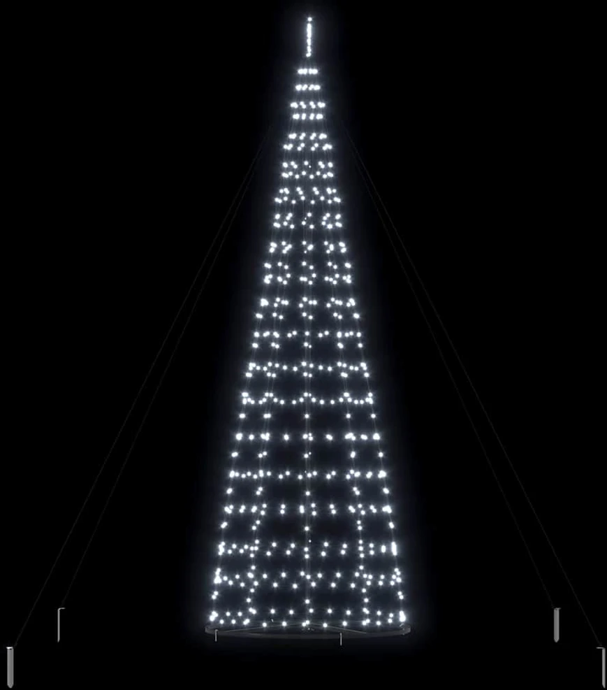 LED Kalėdų medis EKENAS 400 cm 800 LED Šalta balta Plienas