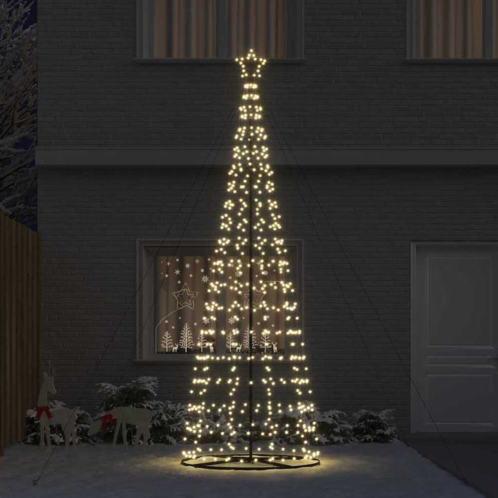 LED Kalėdų medis su 800 LED s stovu Šilta balta 400 cm Geležis
