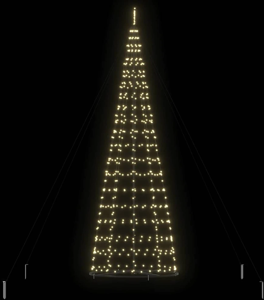 LED Kalėdų medis EKENAS 400 cm 800 LED Šilta balta Plienas