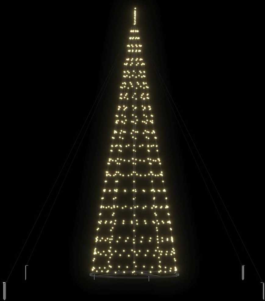 LED Kalėdų medis su 800 LED s stovu Šilta balta 400 cm Geležis