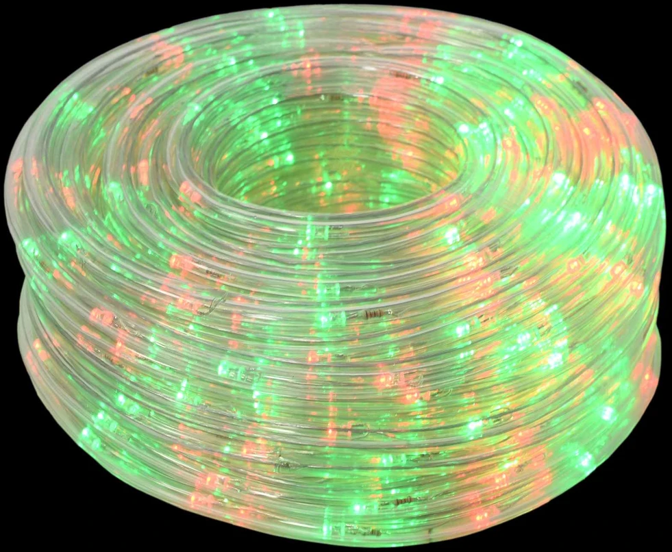 LED kalėdinė šviečianti žarna 1200 LED Raudona ir Žalia 50 m