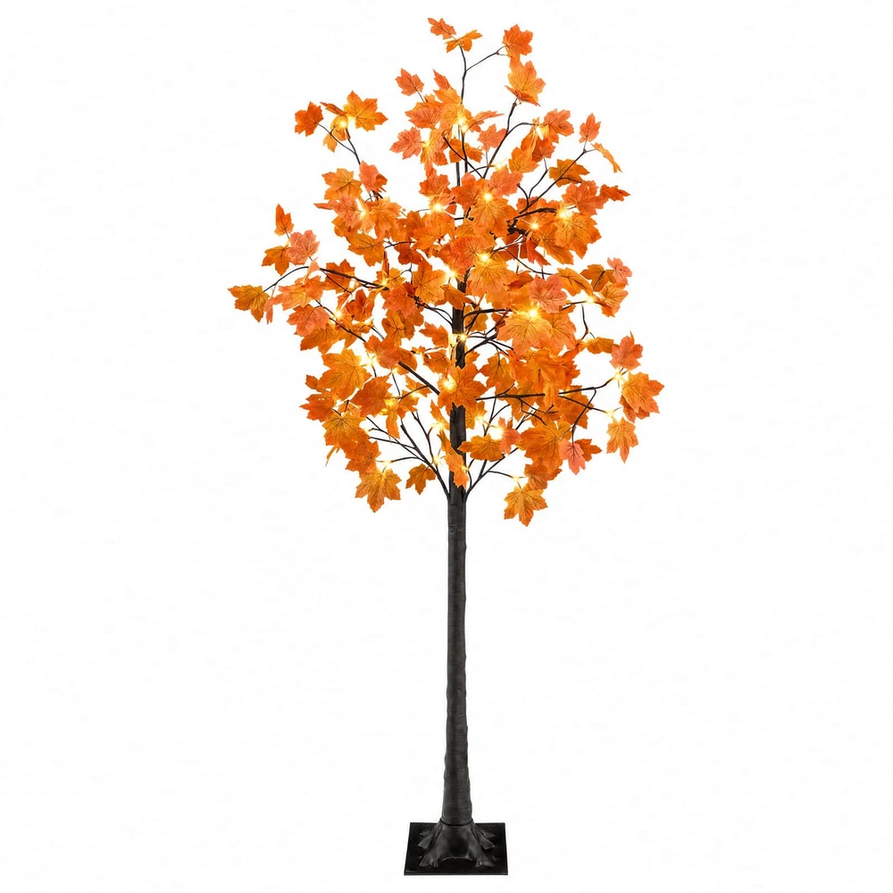 LED klevo Kalėdų eglutė Ruda 180 cm Plastmasė 120 LED