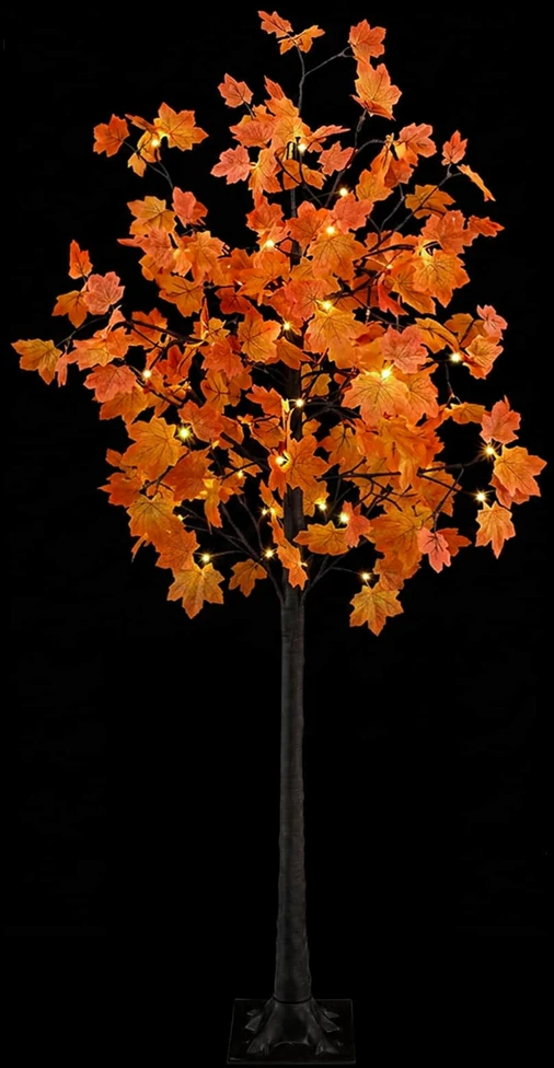 LED klevo Kalėdų eglutė Ruda 180 cm Plastmasė 120 LED
