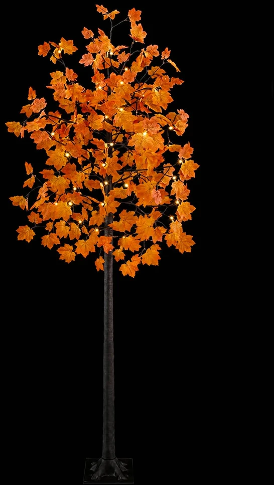 LED klevo Kalėdų eglutė Ruda 240 cm Plastmasė 192 LED