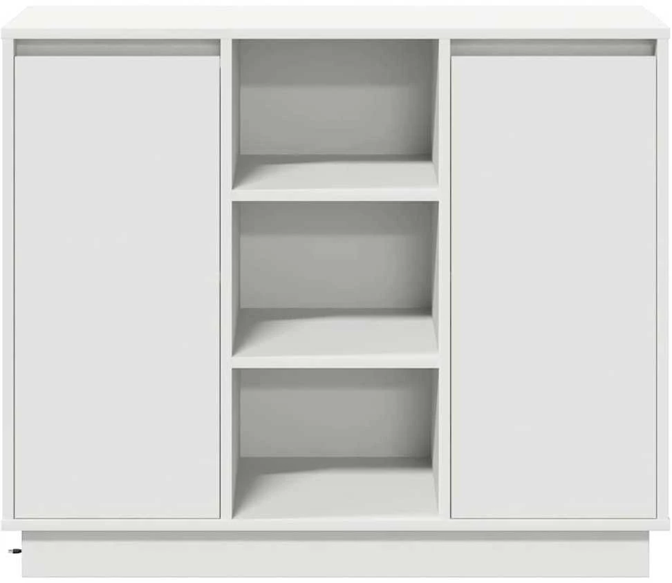 LED Bufetas Balta 90 x 32 x 75 cm Apdirbta mediena