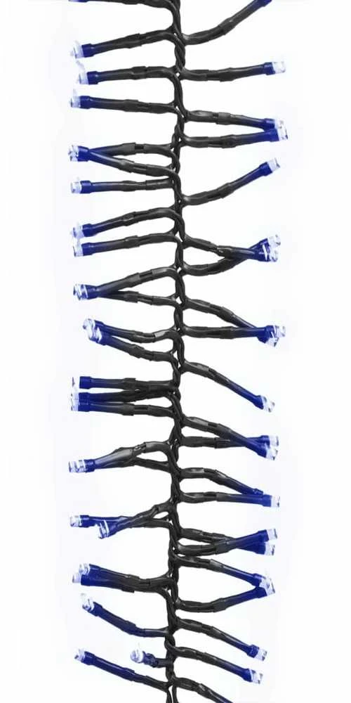LED lempučių girlianda, PVC, 1000 mėlynų LED, tanki