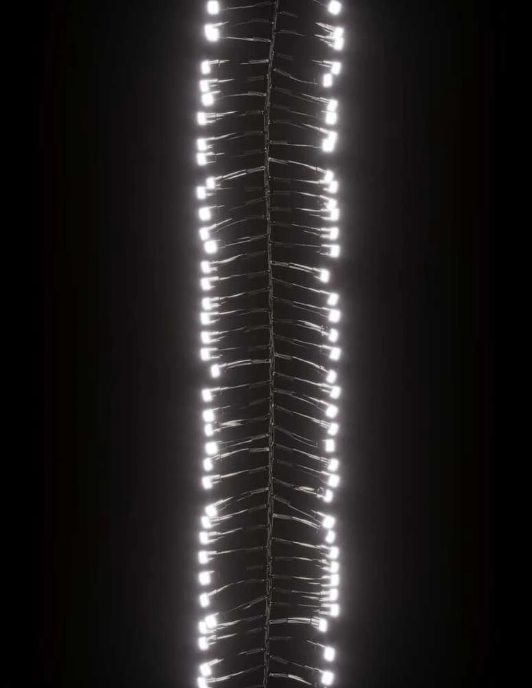 LED lempučių girlianda, PVC, 2000 šaltų baltų LED, tanki