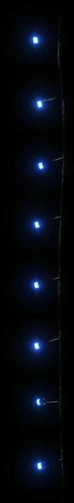 LED lempučių girlianda, 60m, PVC, 600 mėlynos spalvos LED