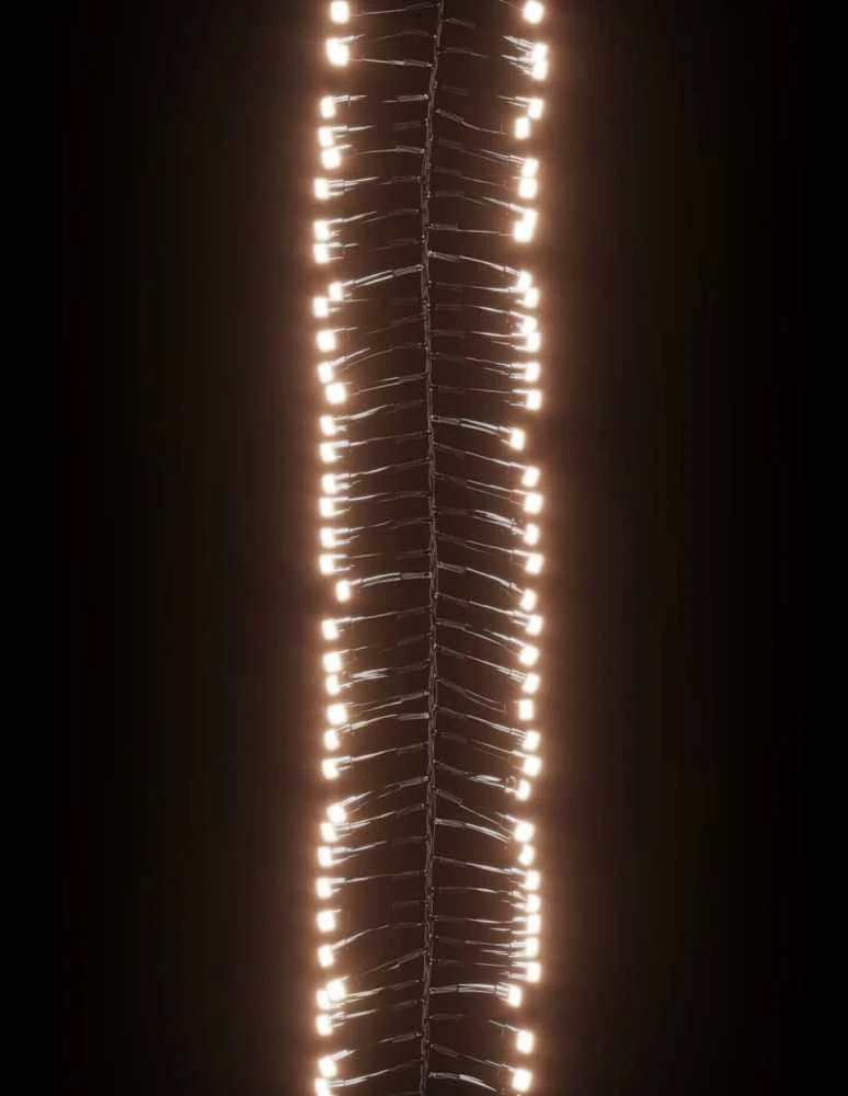 LED lempučių girlianda, PVC, 400 šiltų baltų LED, tanki