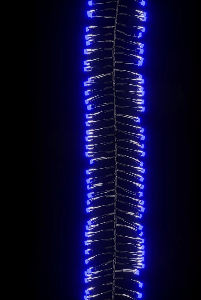 LED lempučių girlianda, PVC, 3000 mėlynų LED, tanki