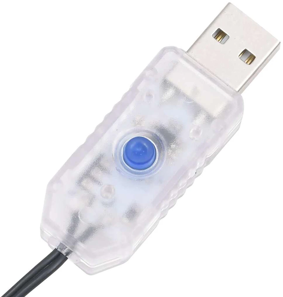LED lempučių girlianda, PVC, 400 šiltų baltų LED, tanki