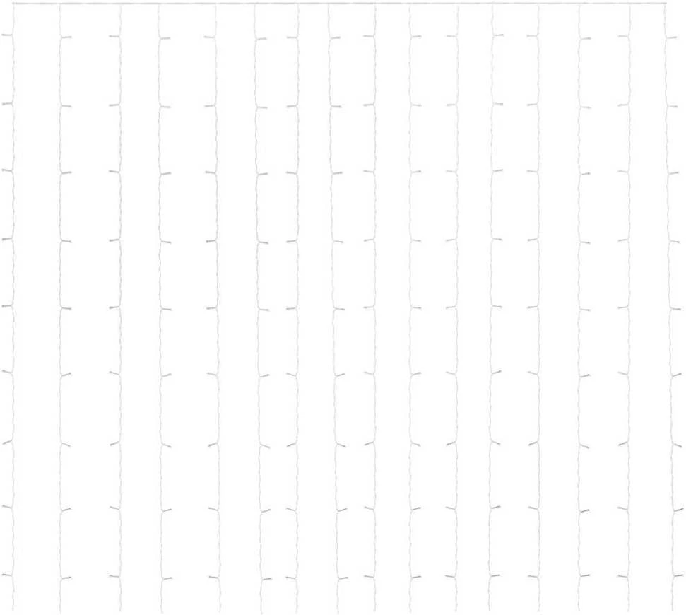 LED lempučių užuolaida, 3x3m, 300 mėlynų LED lempučių