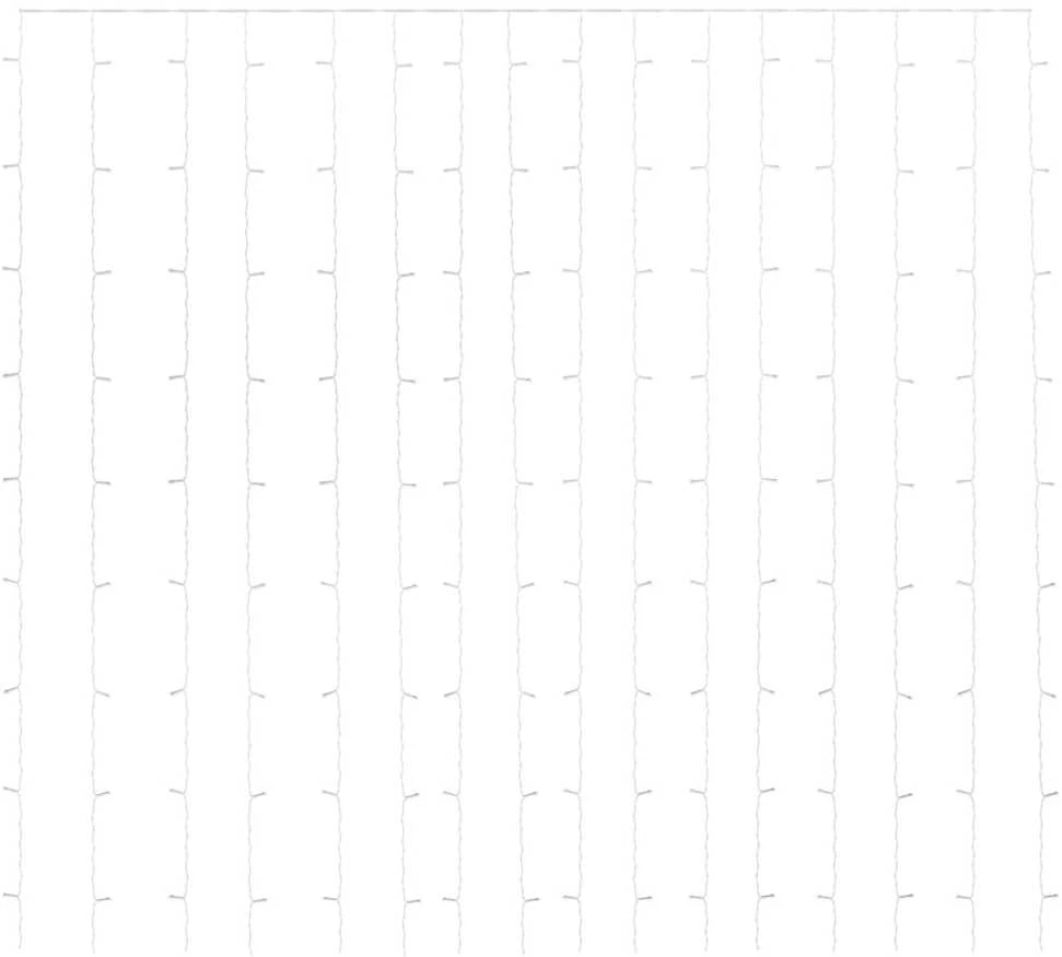 LED lempučių užuolaida, 3x3m, 300 spalvotų LED lempučių