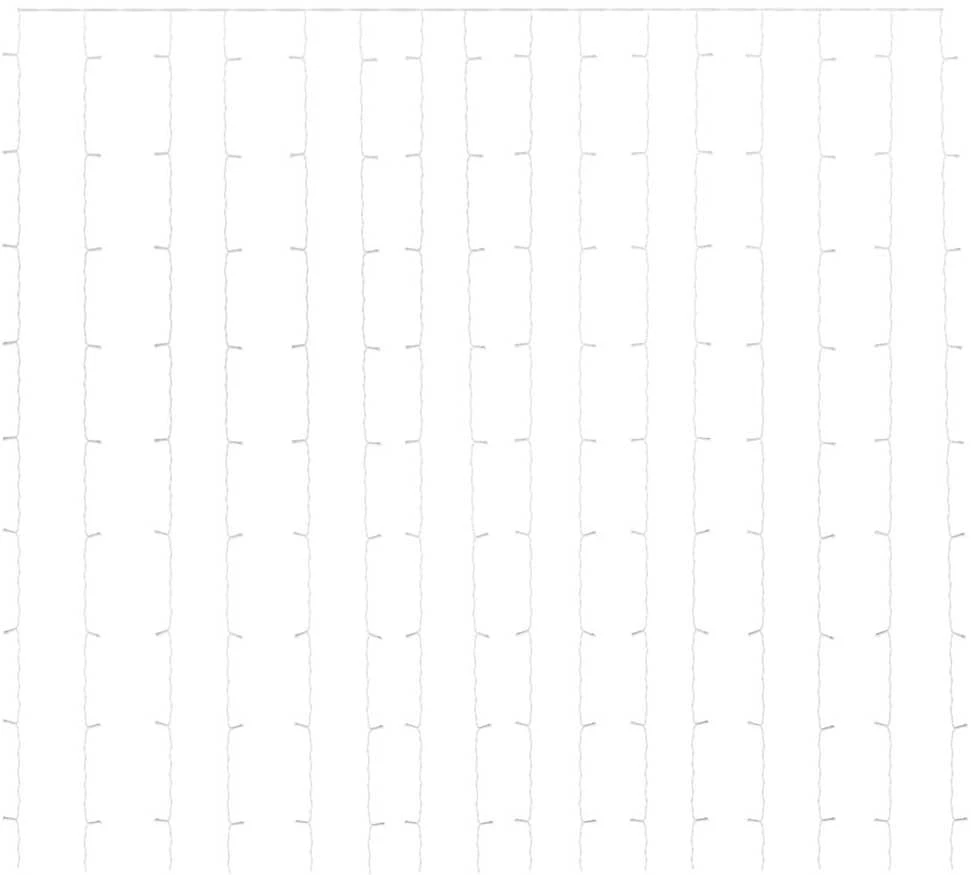 LED lempučių užuolaida, 3x3m, 300 spalvotų LED lempučių