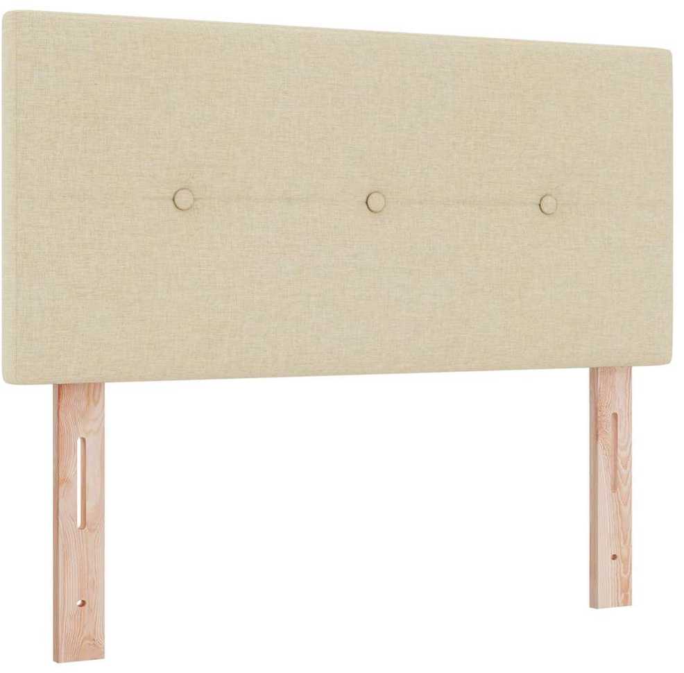 LED galvūgalis su LED juostelėmis Kreminė 80 cm audinys