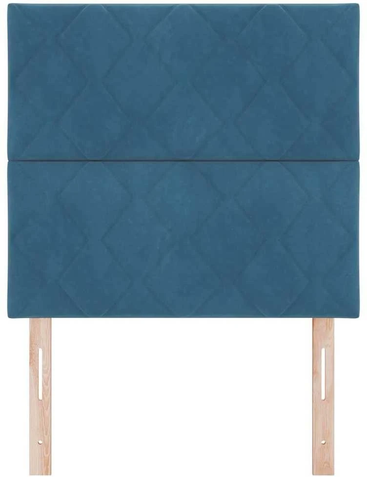 LED galvūgalis Tamsiai mėlyna 90 cm Aksomas