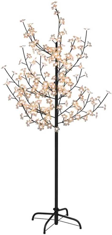 LED medis su vyšnių žiedais, 150cm, 120 šiltų baltų LED