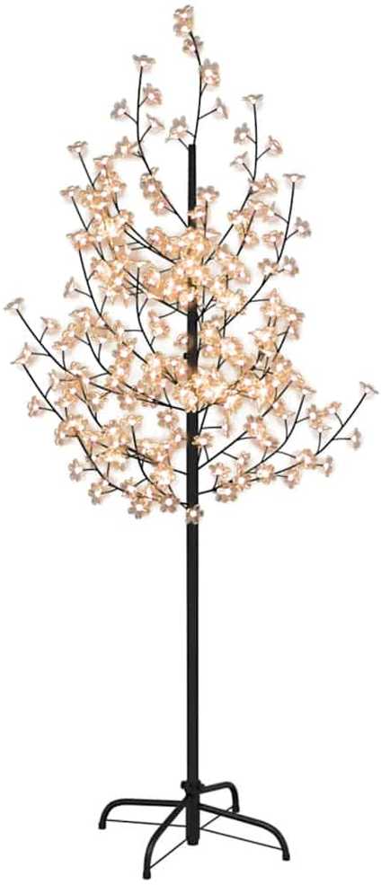 LED medis su vyšnių žiedais, 180cm, 200 šiltų baltų LED